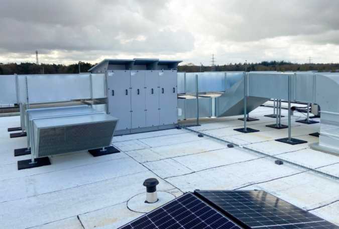 Ventilatiesysteem op het dak