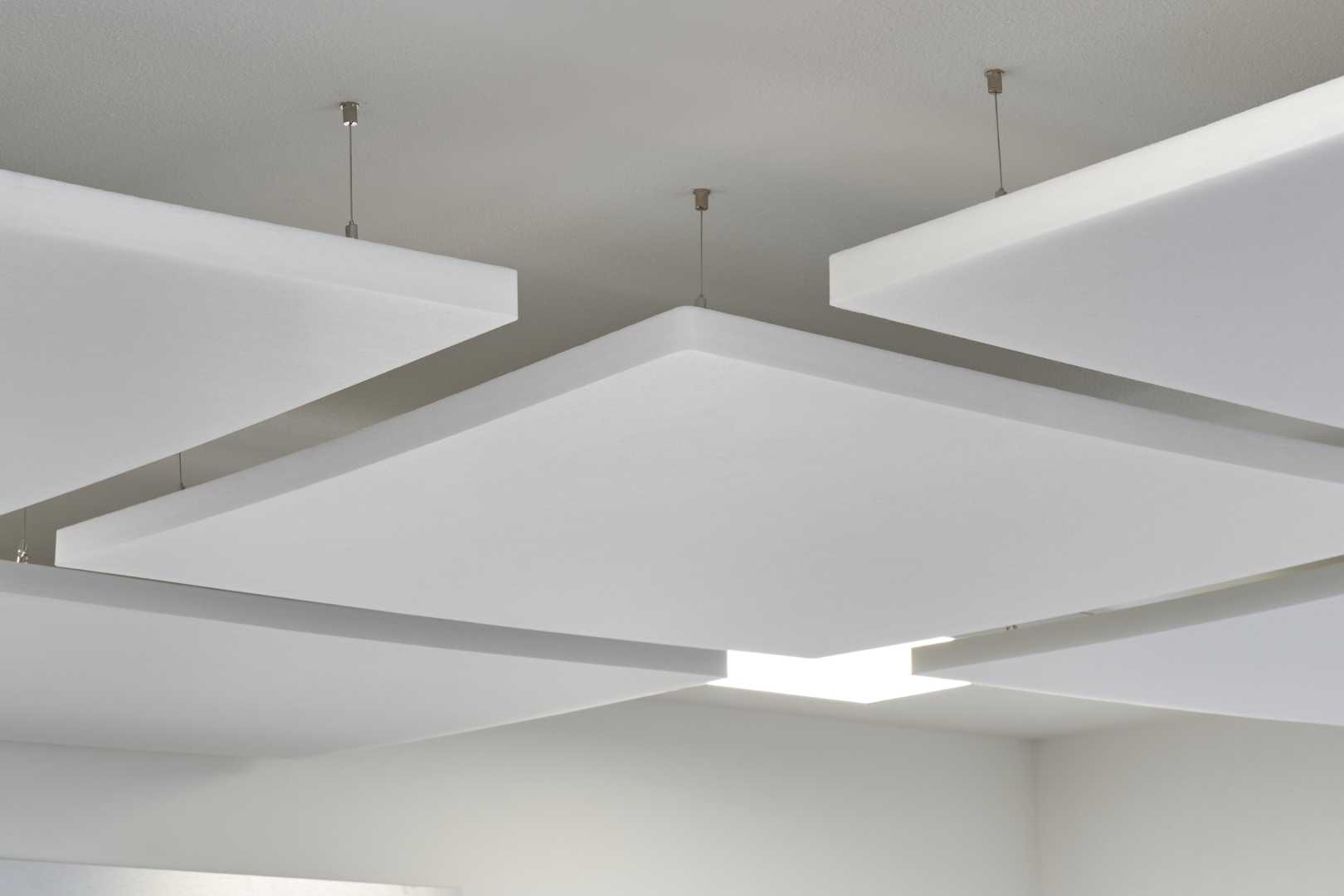 Akoestische panelen ophangsysteem