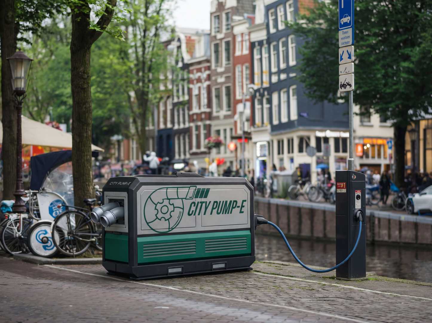 Elektrische bouwpomp benut stroom slimmer en verlaagt druk op net