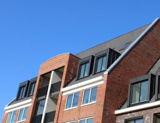 Appartementen met een zinken dak