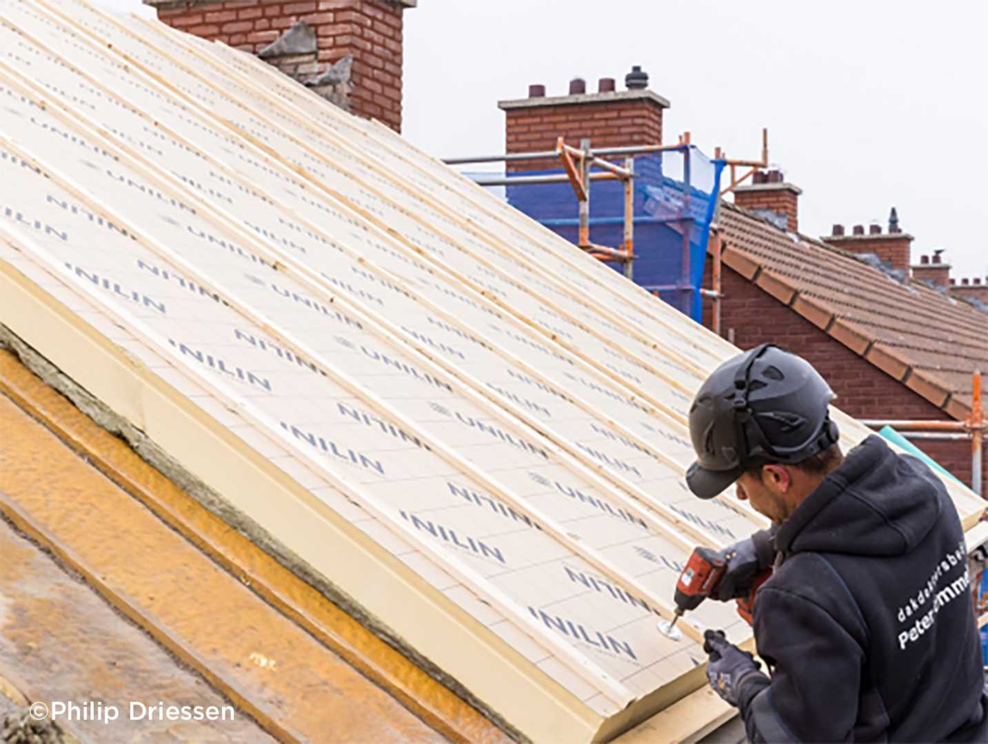 Na-isolatie hellende daken