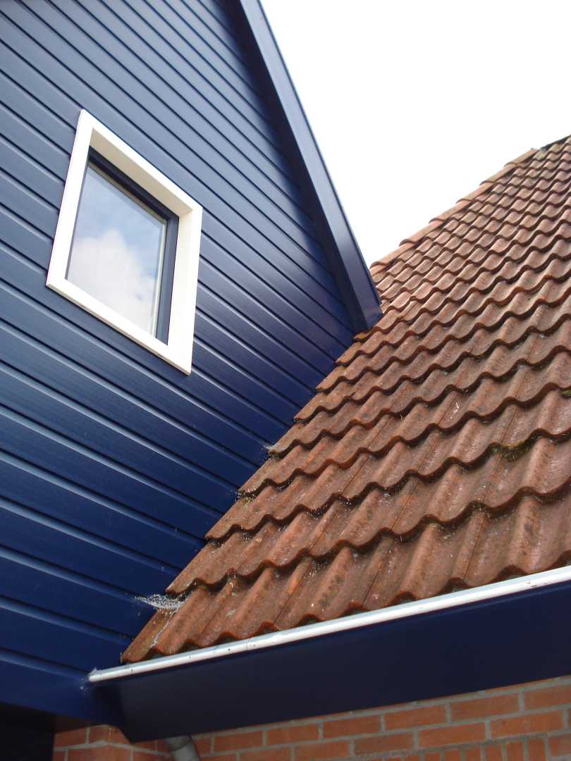Dakrand blauw