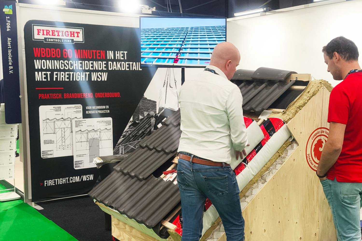 Demo-model van de FIRETIGHT WSW tijdens de Renovatie & Transformatie beurs mei 2026 Demo-model van de FIRETIGHT WSW tijdens de Renovatie & Transformatie beurs mei 2026