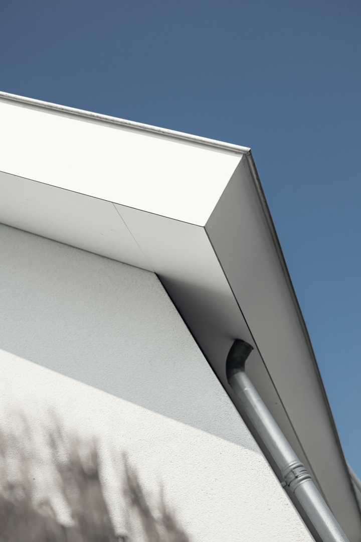 Detail van Rockpanel dakafwerking Detail van Rockpanel dakafwerking