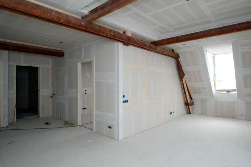 Zolder met isolatieplaten Zolder met isolatieplaten