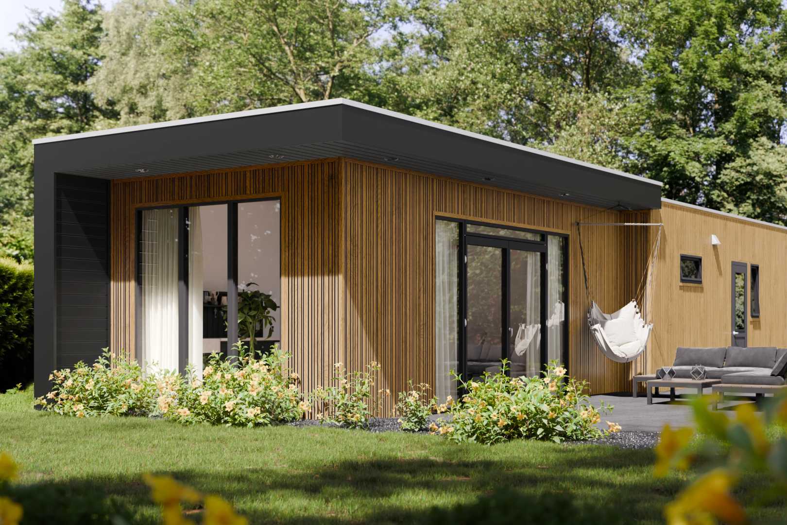 Woning met Vinyplus Vario verticale gevelbekleding Woning met Vinyplus Vario verticale gevelbekleding
