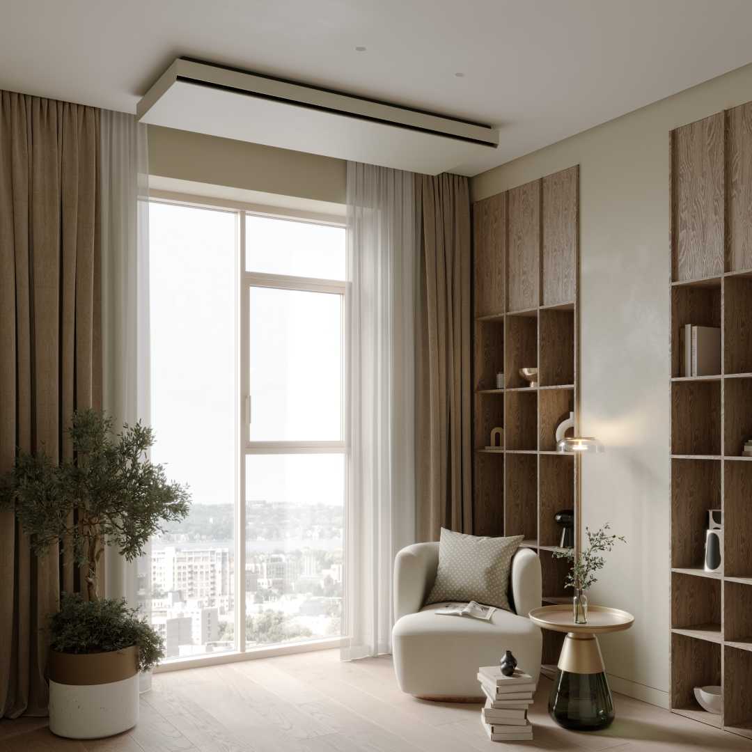 Jaga radiator aan het plafond Jaga radiator aan het plafond