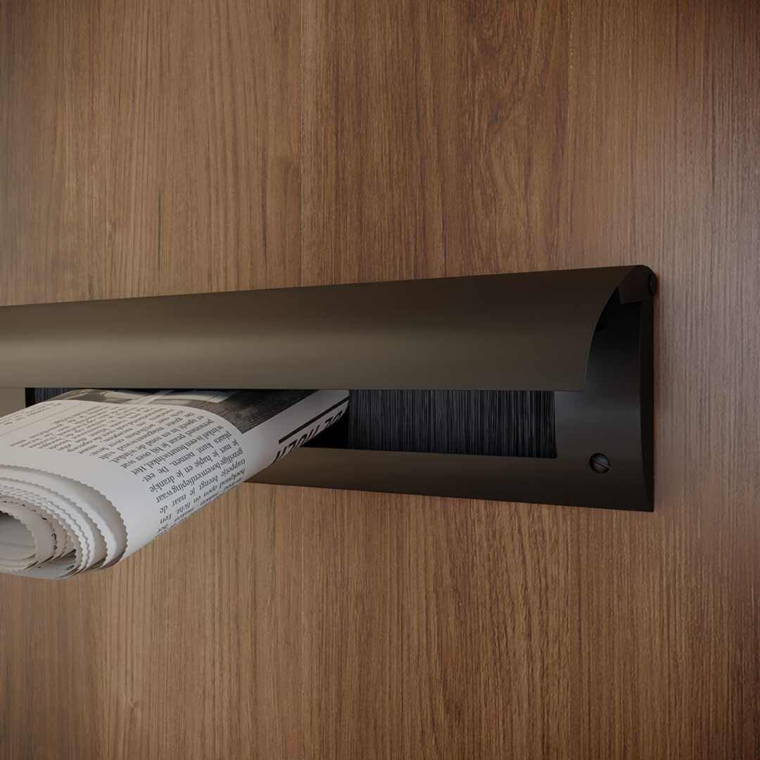 Brievenbusklep antraciet luxe