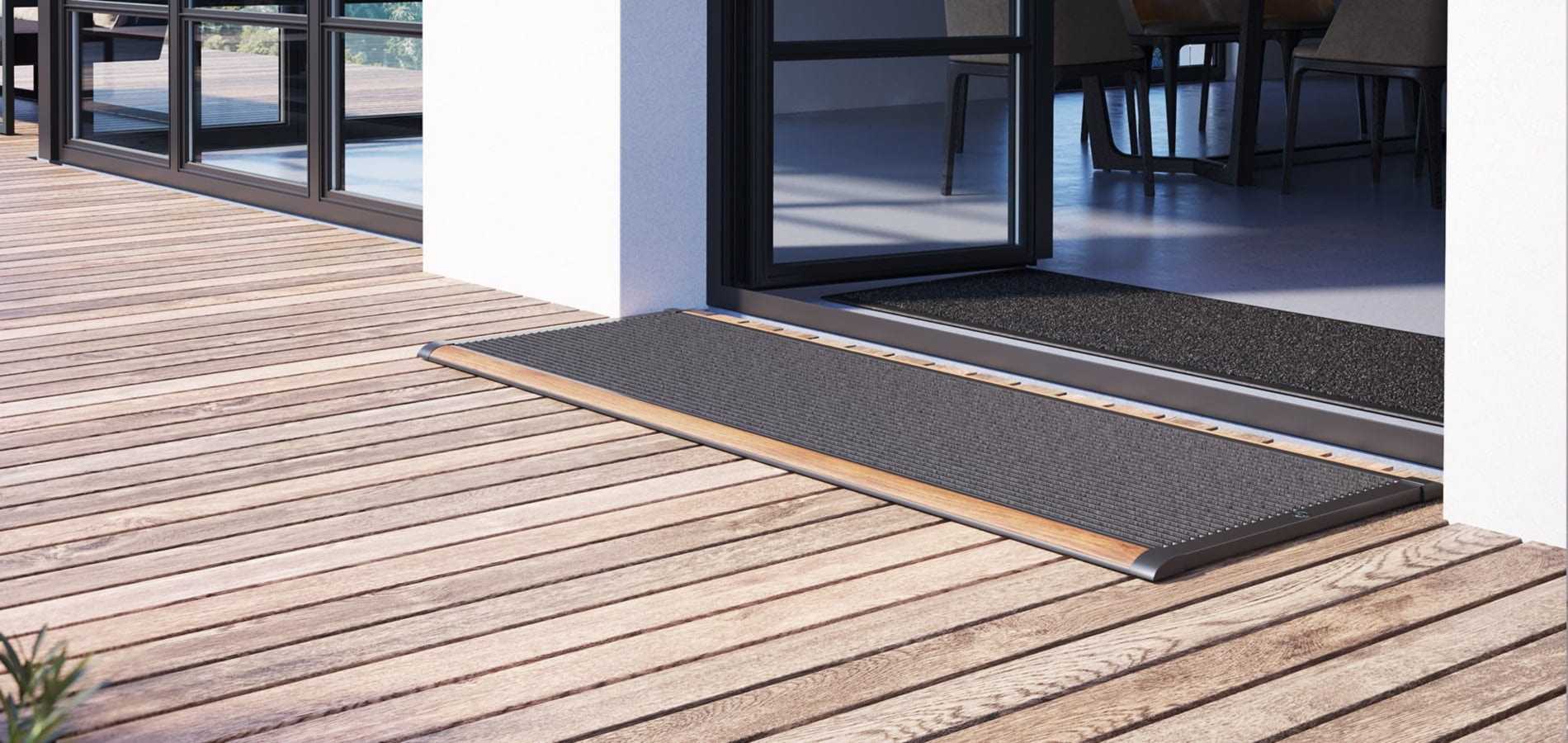 Indoor mat dubbele deur