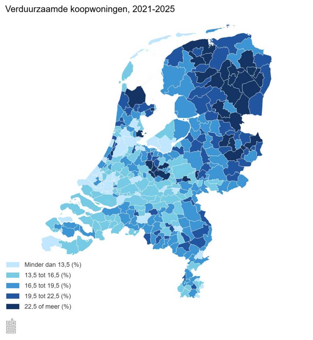 Verduurzaamde koopwoningen, 2021-2025