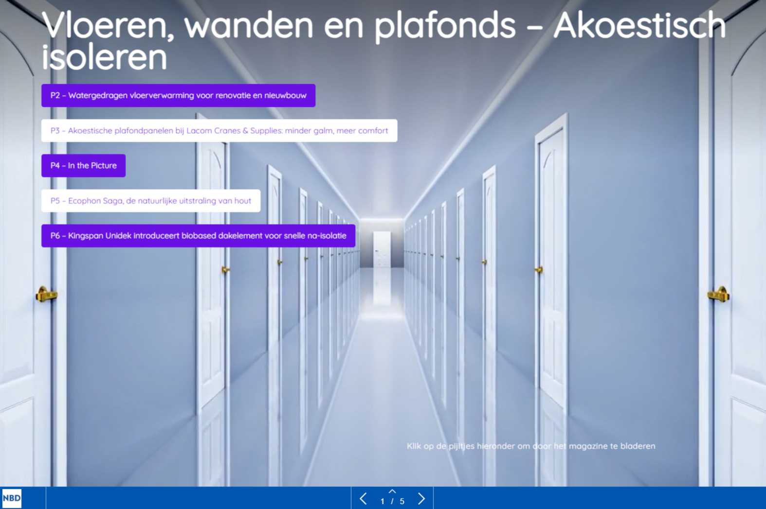 Vloeren, wanden en plafonds + Akoestisch isoleren
