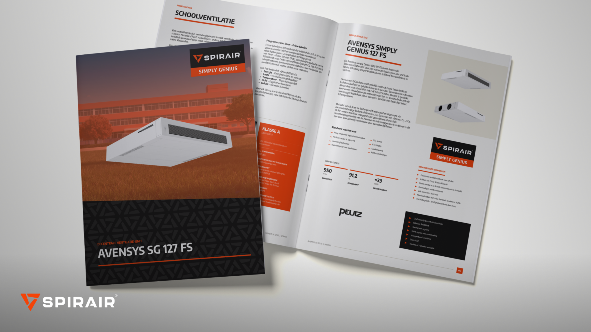 Avensys Simply Genius 127 FS van Spirair Luchttechniek Avensys Simply Genius 127 FS van Spirair Luchttechniek